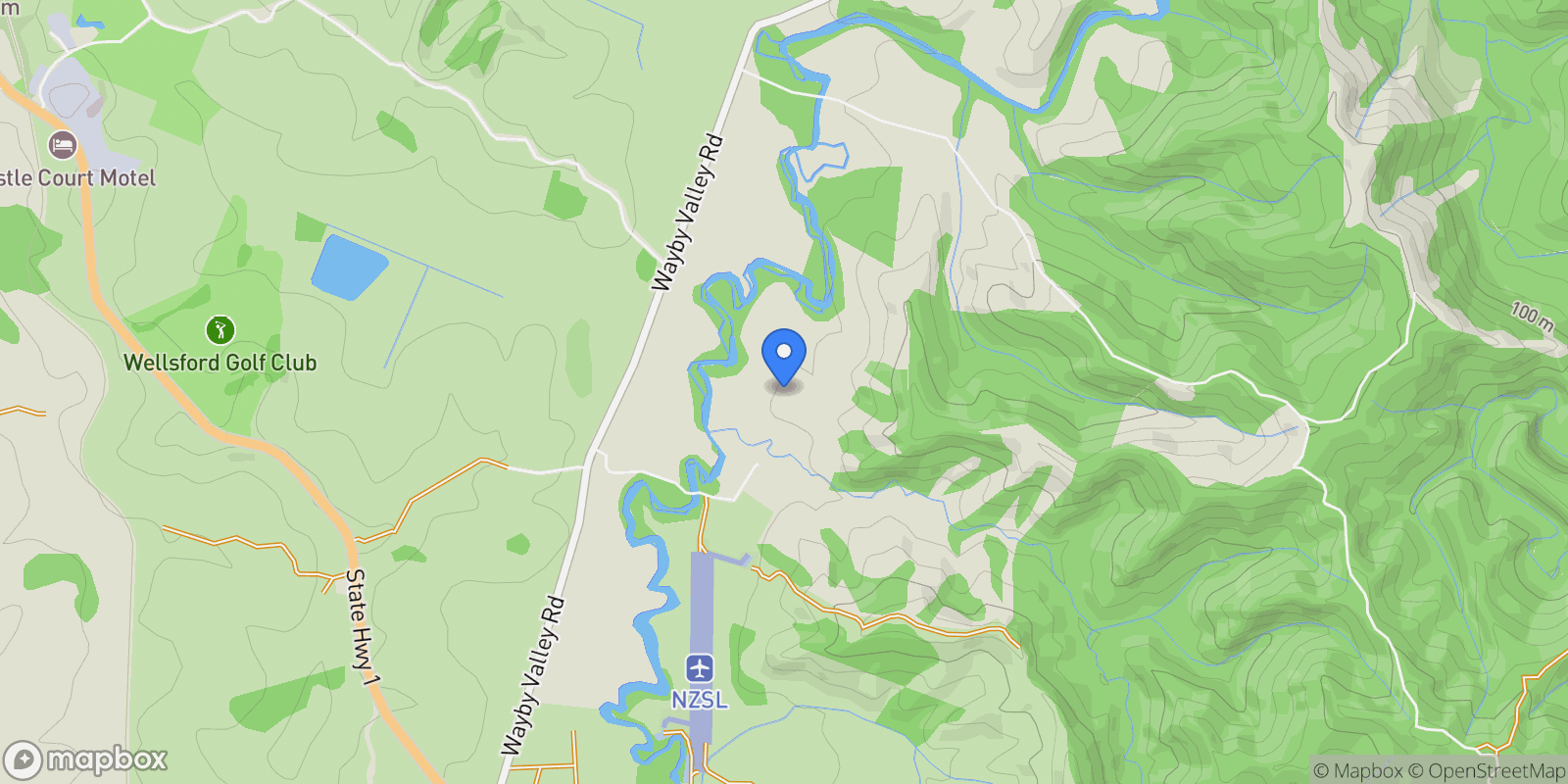 Map showing 84 Spindler Road, Wellsford, Auckland, New Zealand.
