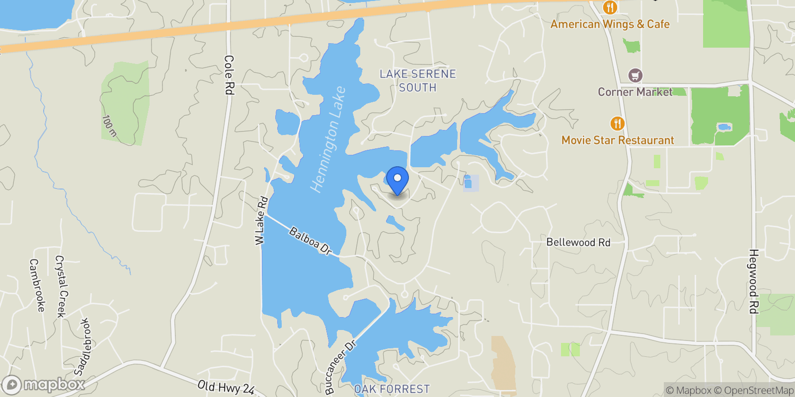 Map showing 36 Shady Lane, Hattiesburg, MS 39402, Hattiesburg, Mississippi, United States.