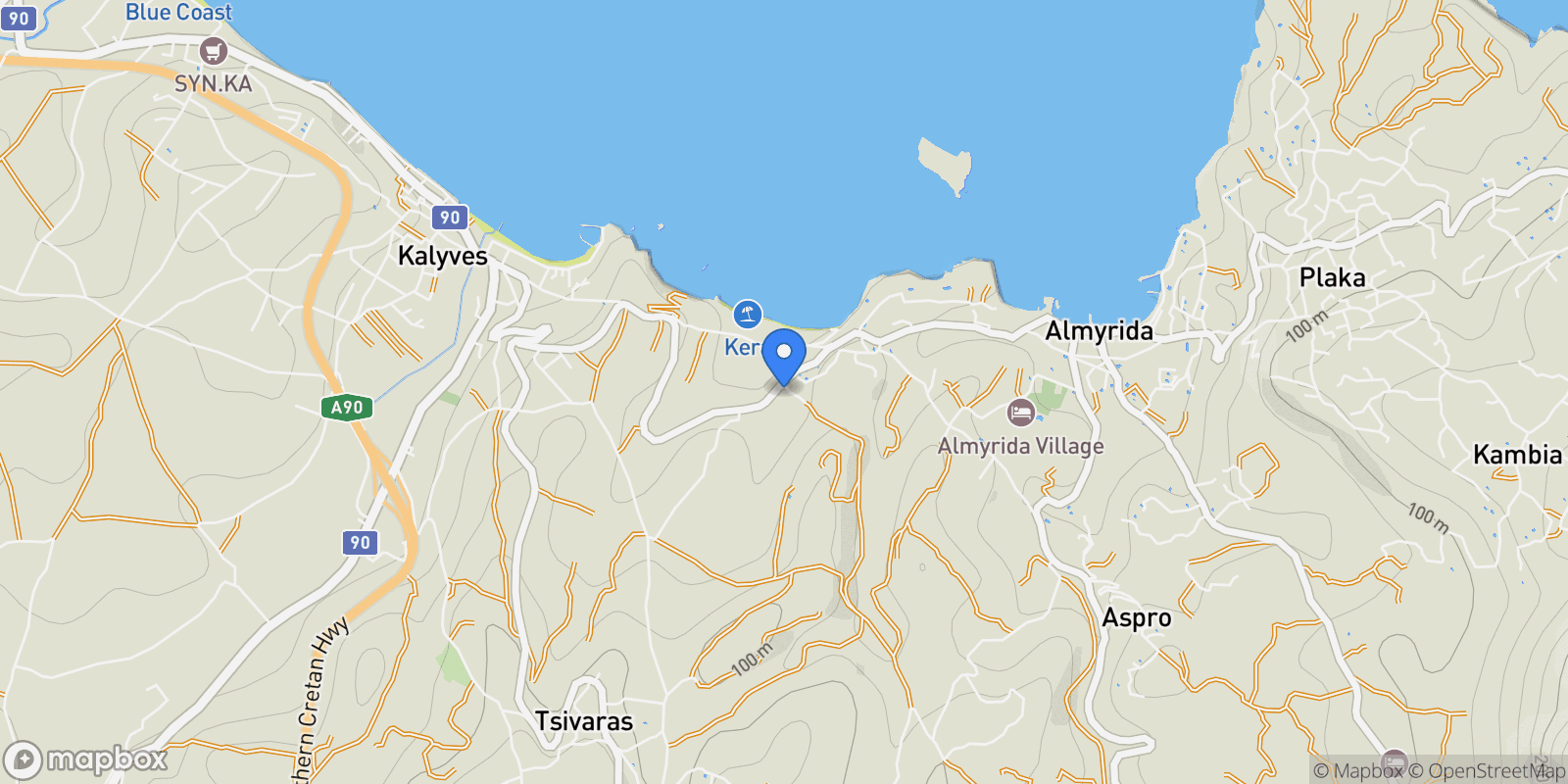 Map showing C5WP+QRP, Armenoi 730 03, Greece, Apokoronas, Greece.