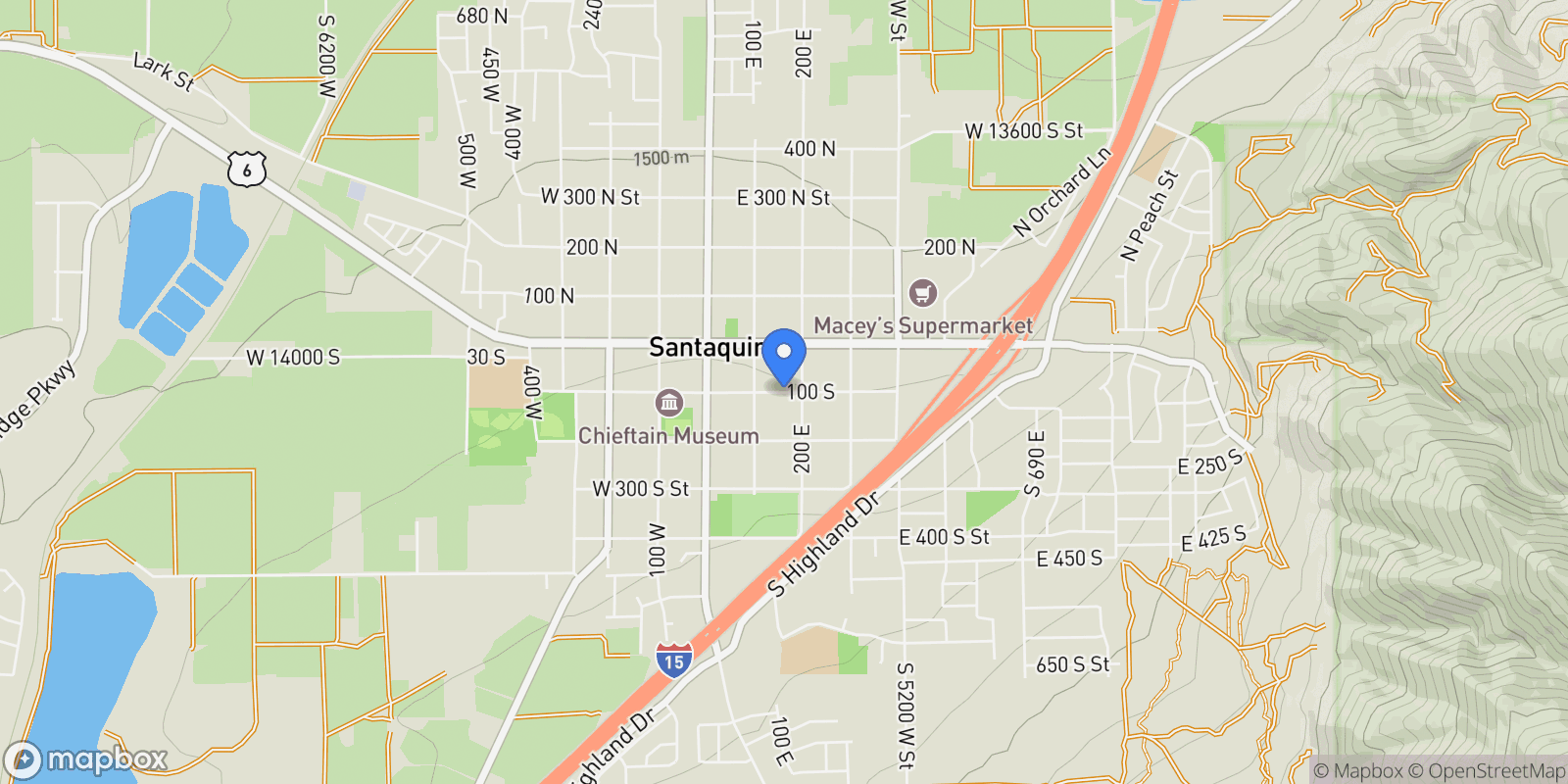 Map showing 499 S 875 E #4, Santaquin, UT 84655, Santaquin, Utah, United States.