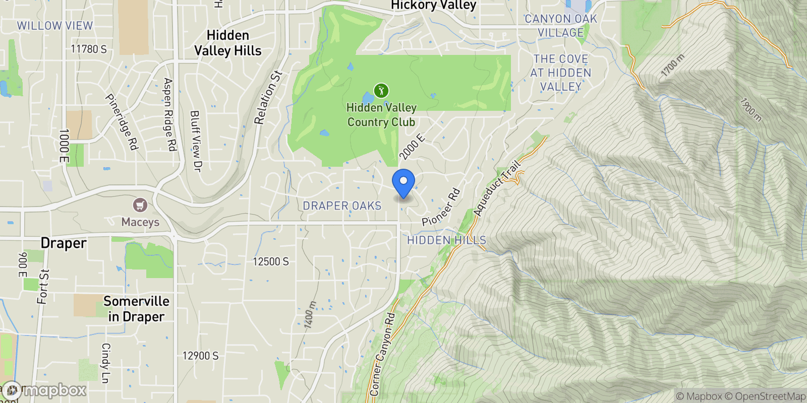 Map showing 2019 E GRAYSTONE CT, Draper, UT 84020, Draper, Utah, United States.