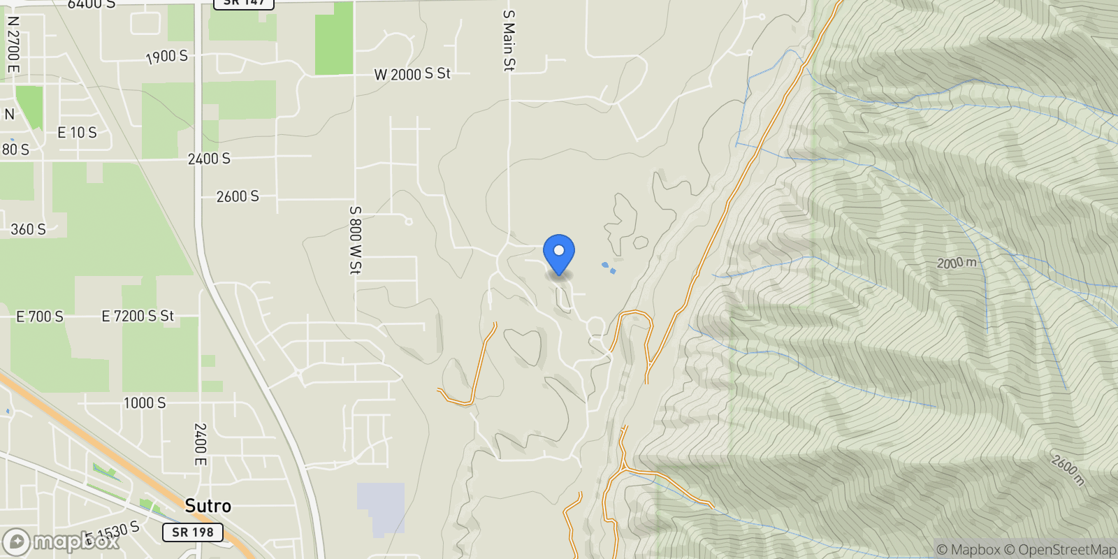 Map showing 3067 S HIDDEN RIDGE LN, Mapleton, UT 84664, Mapleton, Utah, United States.