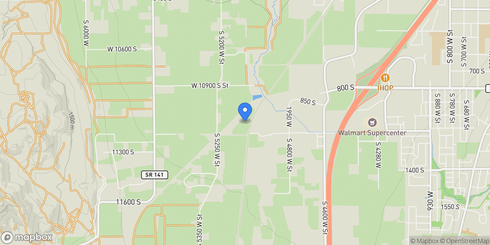 Map showing 2200 W 1130 S, Payson, UT 84651, Payson, Utah, United States.