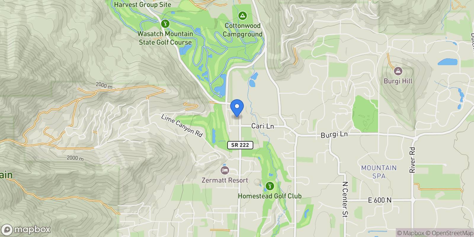 Map showing 1146 N COTTAGE WAY, Midway, UT 84049, Midway, Utah, United States.
