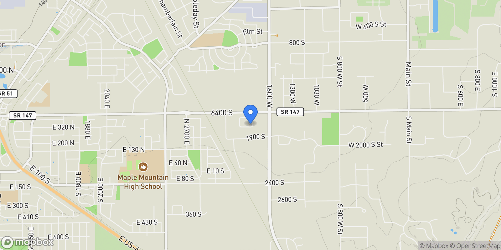 Map showing 1766 S 1850 W #08, Mapleton, UT 84664, Mapleton, Utah, United States.