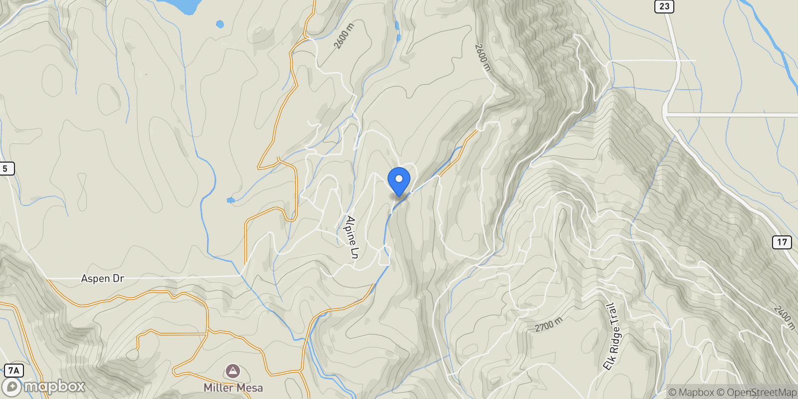 Map showing 178 Valley View Road , Ridgway, CO 81432, Ridgway, Colorado, United States.