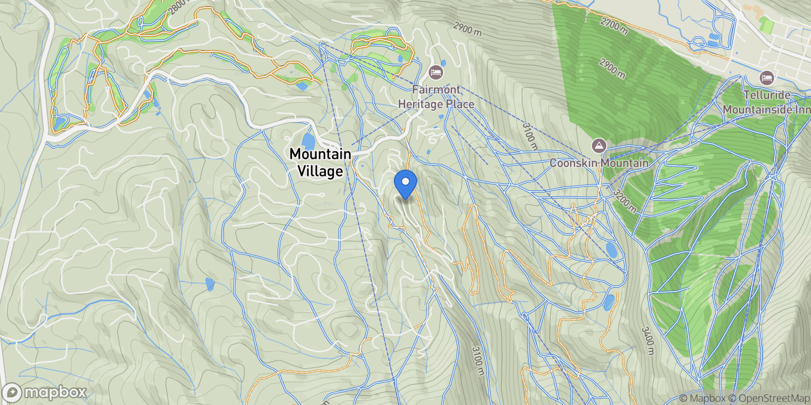 Map showing 140 Cortina Drive , Mountain Village, CO 81435, Mountain Village, Colorado, United States.