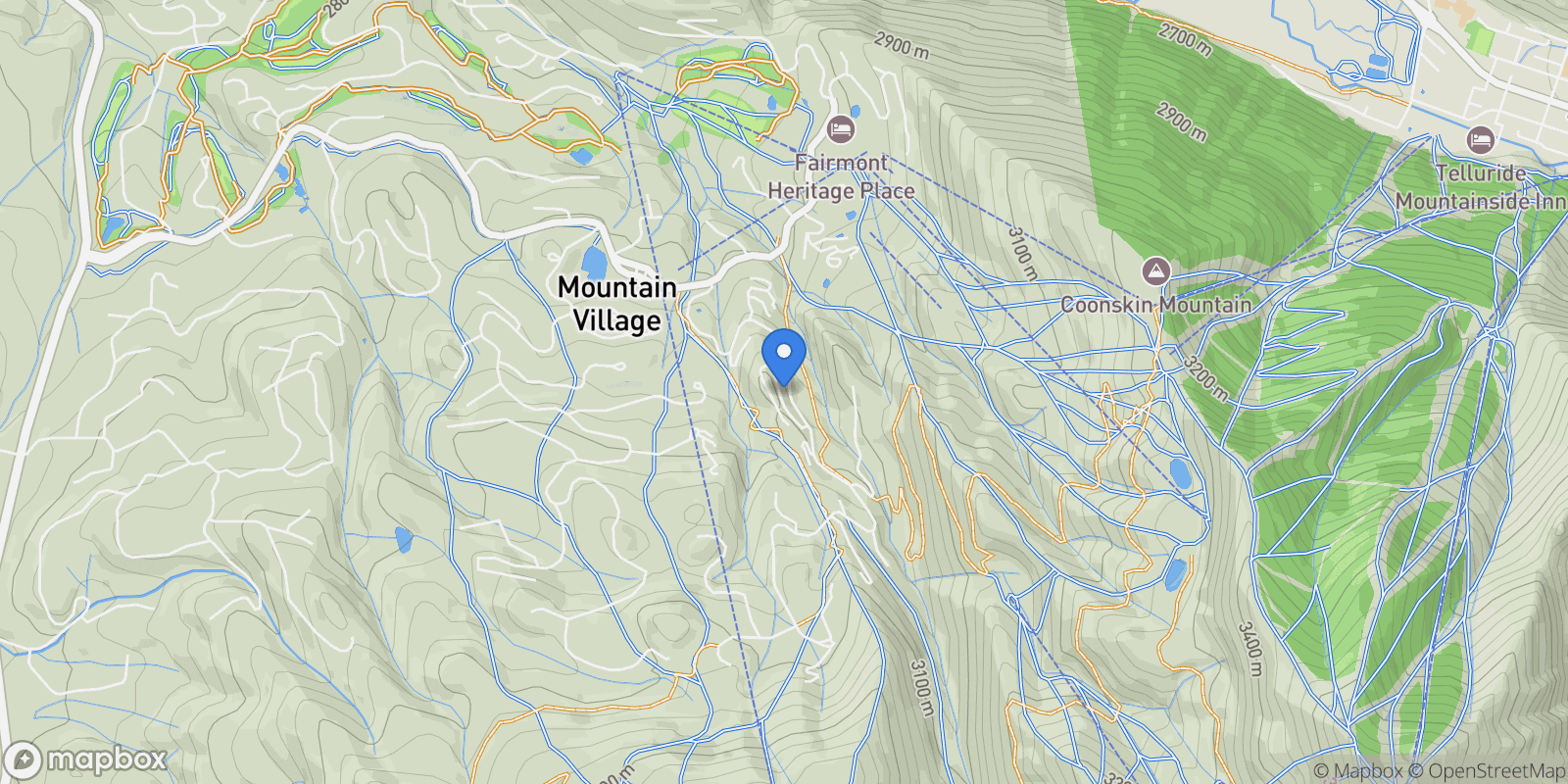 Map showing 130 Cortina Drive , Mountain Village, CO 81435, Mountain Village, Colorado, United States.
