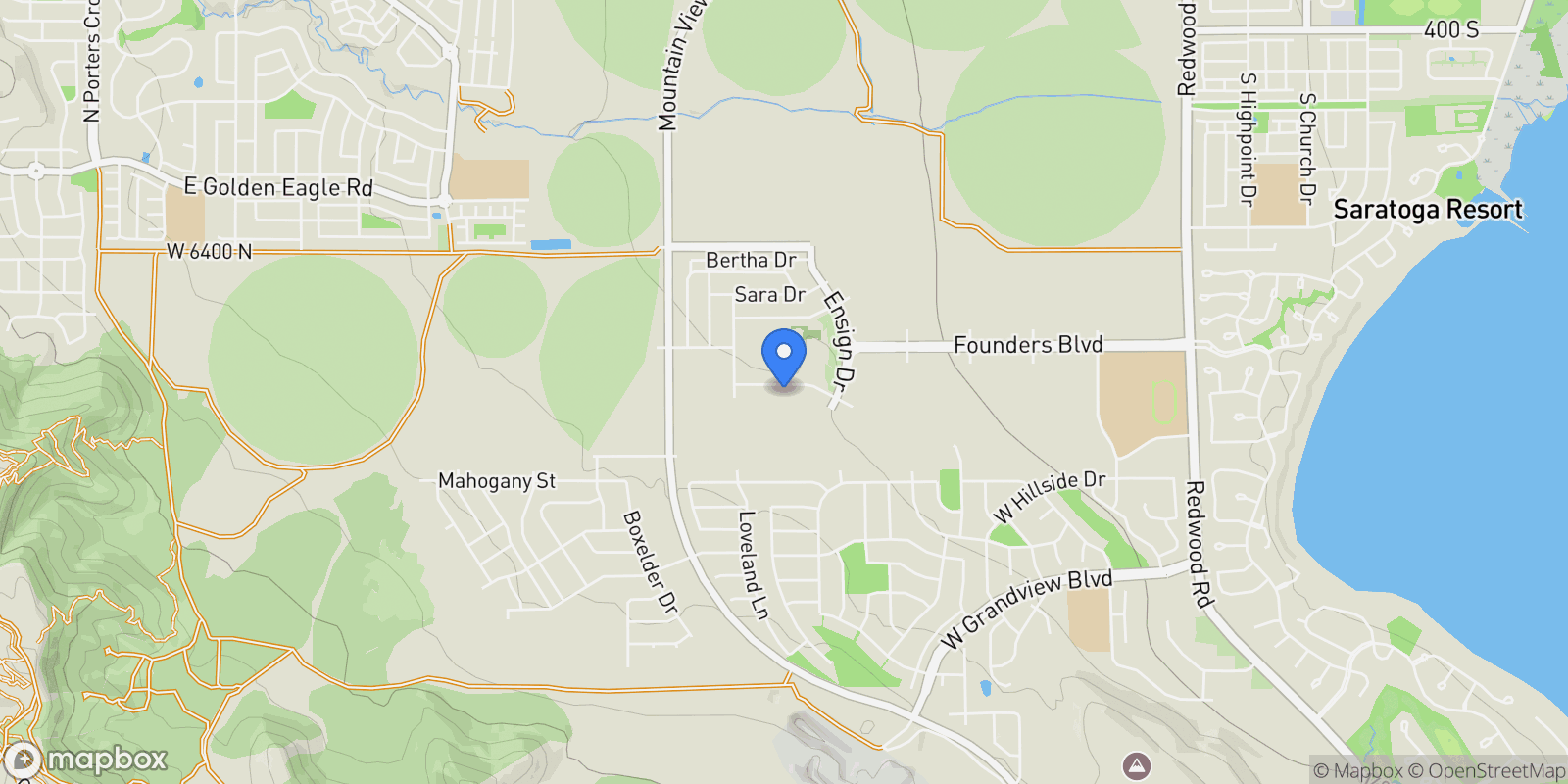 Map showing 733 W LIGHTHOUSE DR, Saratoga Springs, UT 84045, Saratoga Springs, Utah, United States.