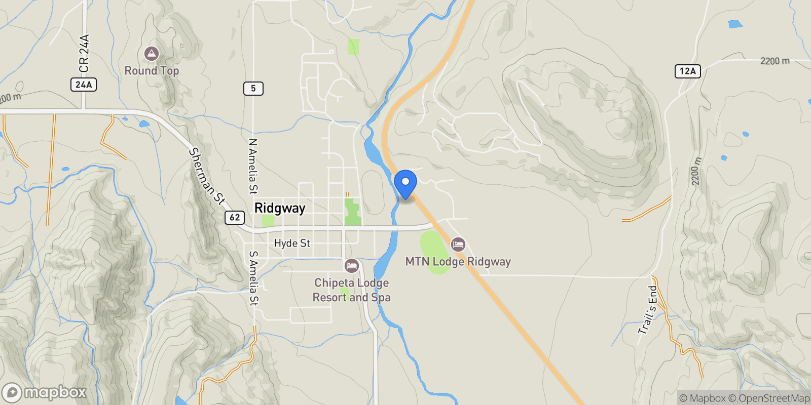 Map showing 174 Alpine Loop #300 , Ridgway, CO 81432, Ridgway, Colorado, United States.
