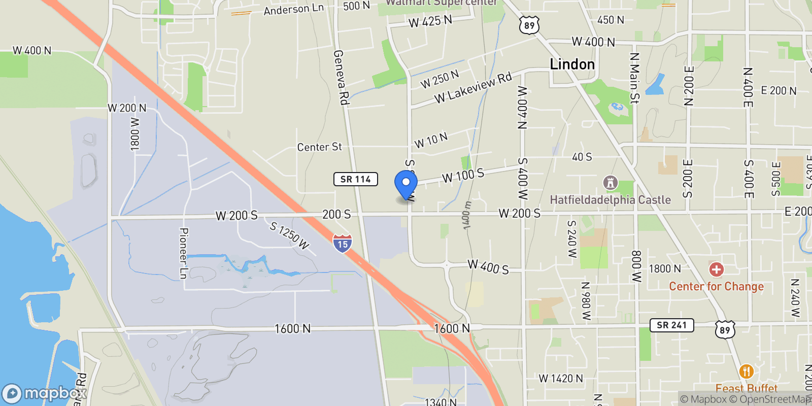 Map showing 170 E 800 N, Lindon, UT 84042, Lindon, Utah, United States.