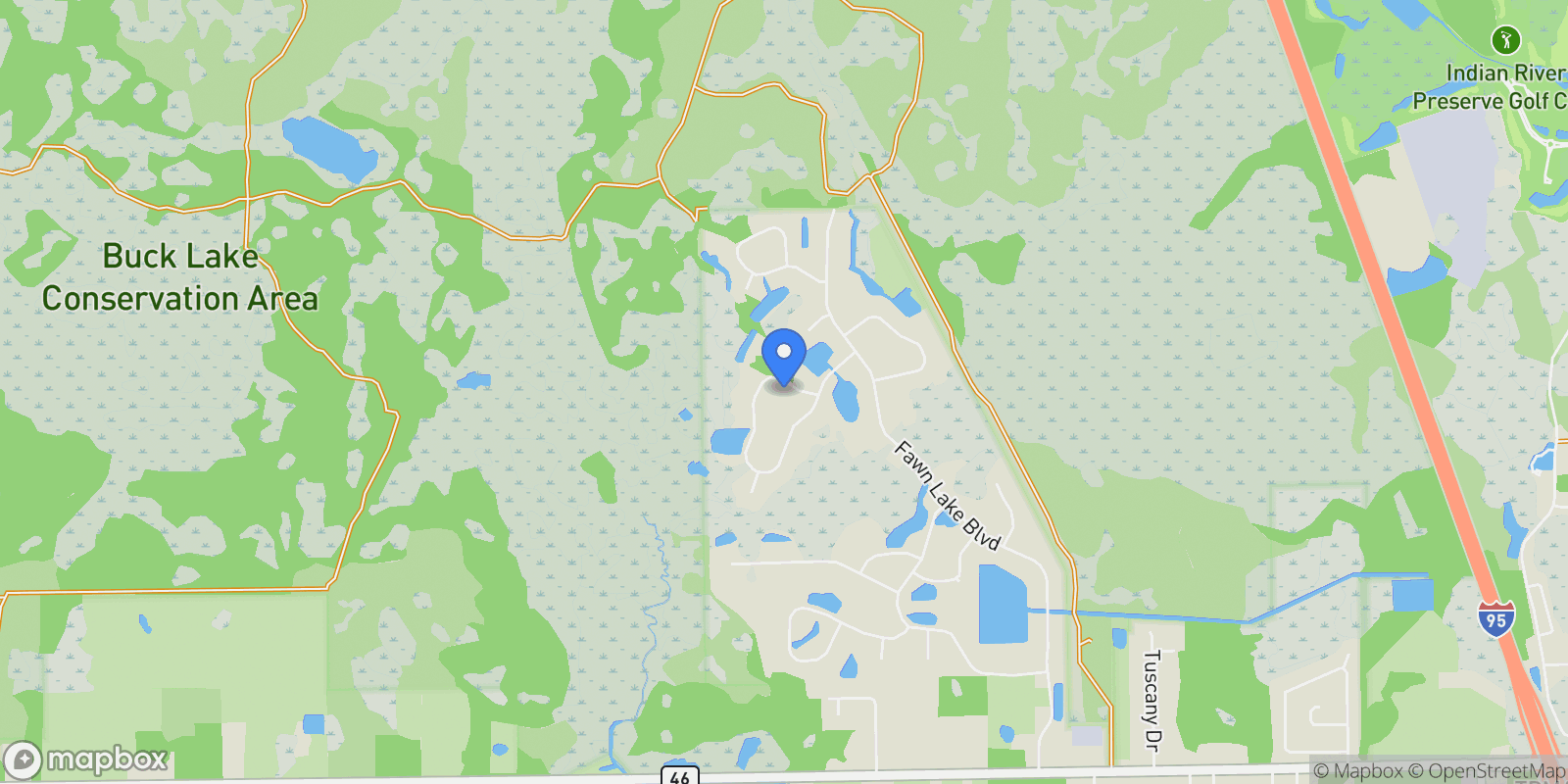 Map showing 3262 Pheasant Trail, Mims, FL 32754, Mims, Florida, United States.