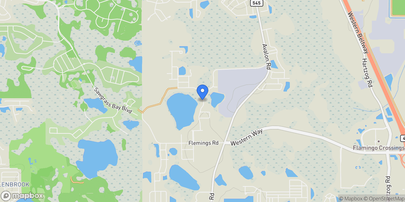 Map showing 17360 GLOSSY POMELO, WINTER GARDEN, FL 34787, Winter Garden, Florida, United States.