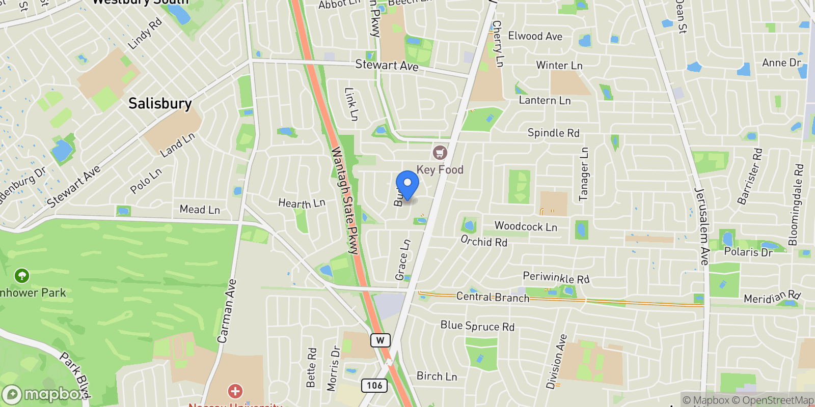 Map showing 68 Myles Avenue, Levittown, NY 11756, Levittown, New York, United States.