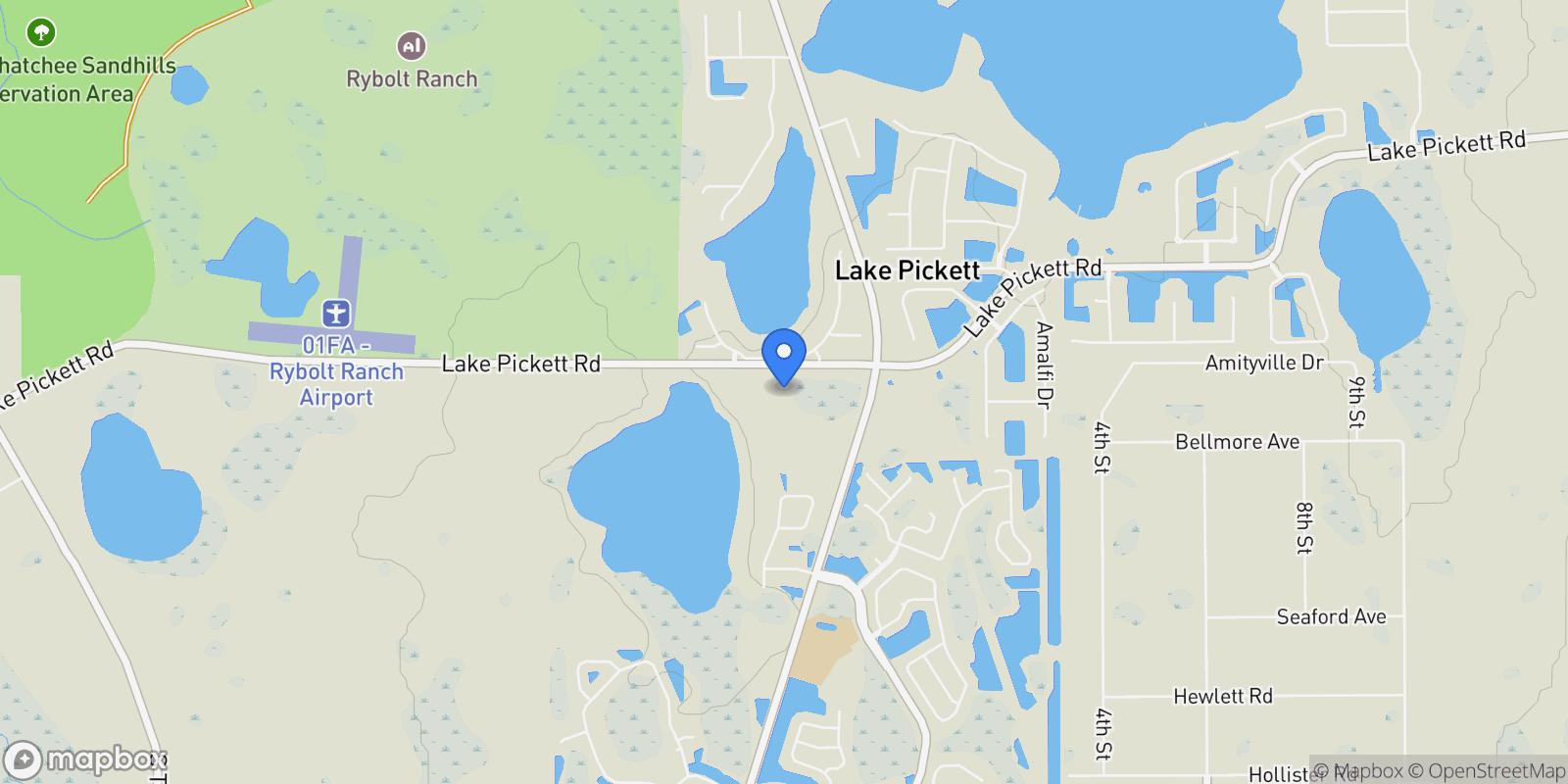 Map showing 17036 OVERSTORY ROAD, ORLANDO, FL 32820, Orlando, Florida, United States.