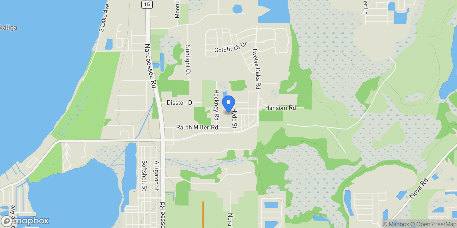 Map showing 5328 TEIRGARTEN STREET, ST CLOUD, FL 34771, St. Cloud, Florida, United States.