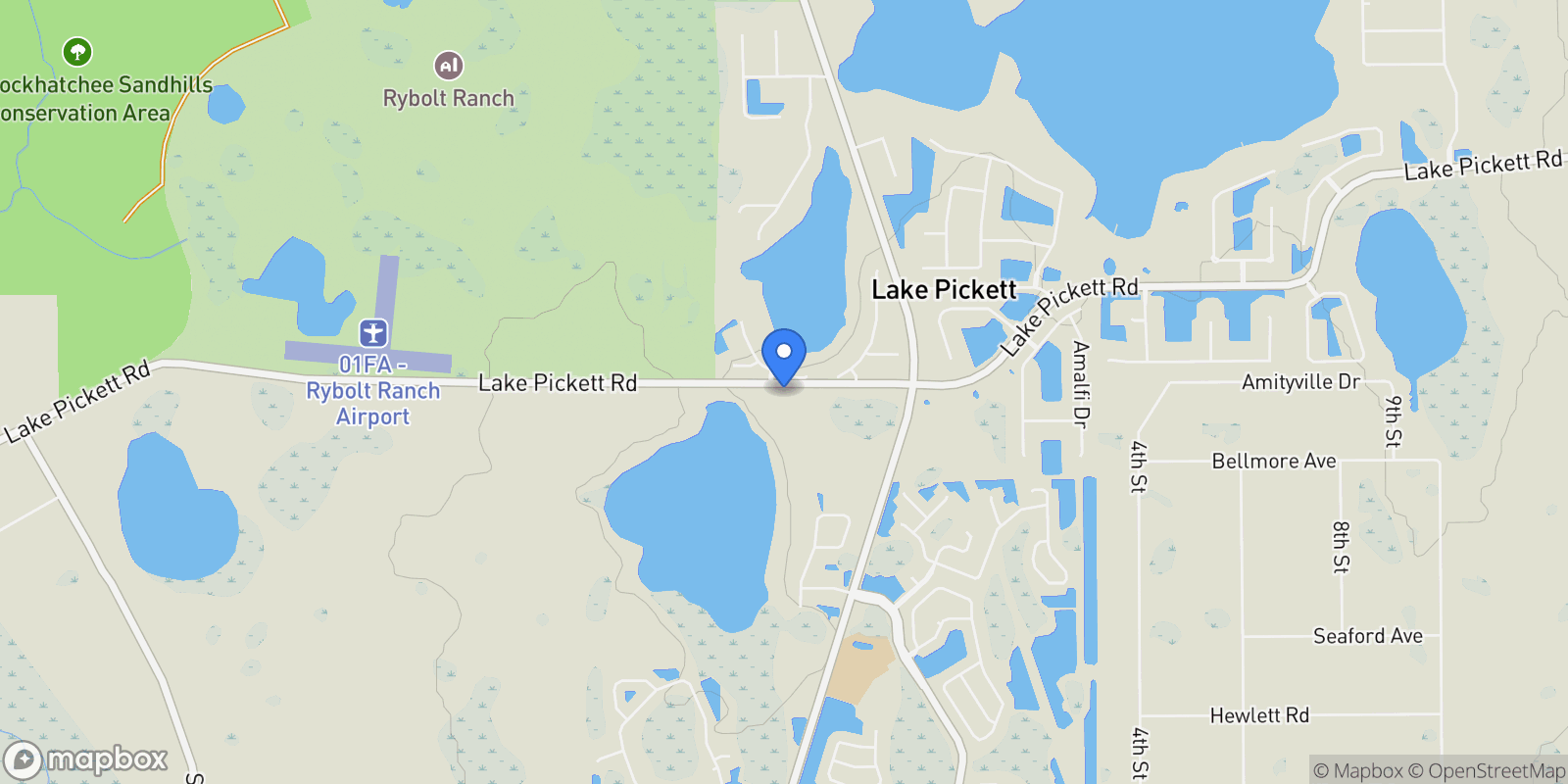 Map showing 17030 OVERSTORY DRIVE, ORLANDO, FL 32820, Orlando, Florida, United States.