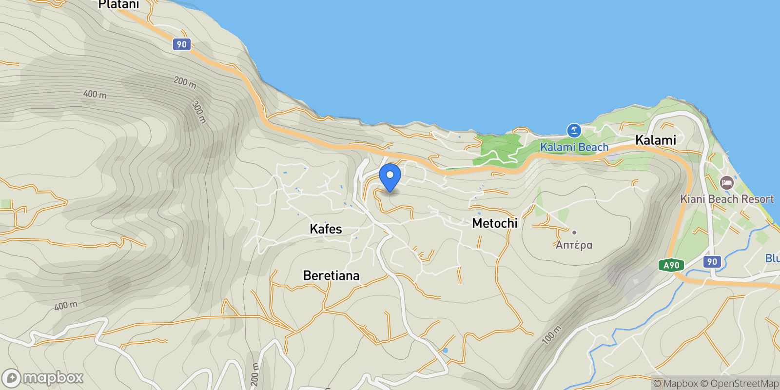 Map showing F48G+23G, Souda, Greece, Crete, Greece.