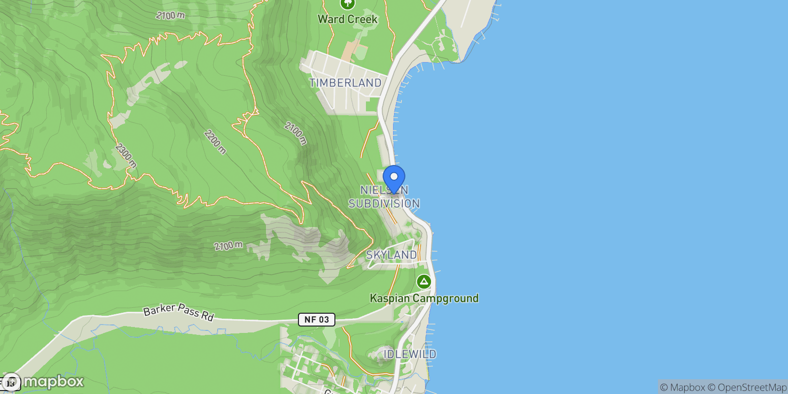 Map showing 3015 West Lake Boulevard, Homewood, CA 96141, Homewood, California, United States.