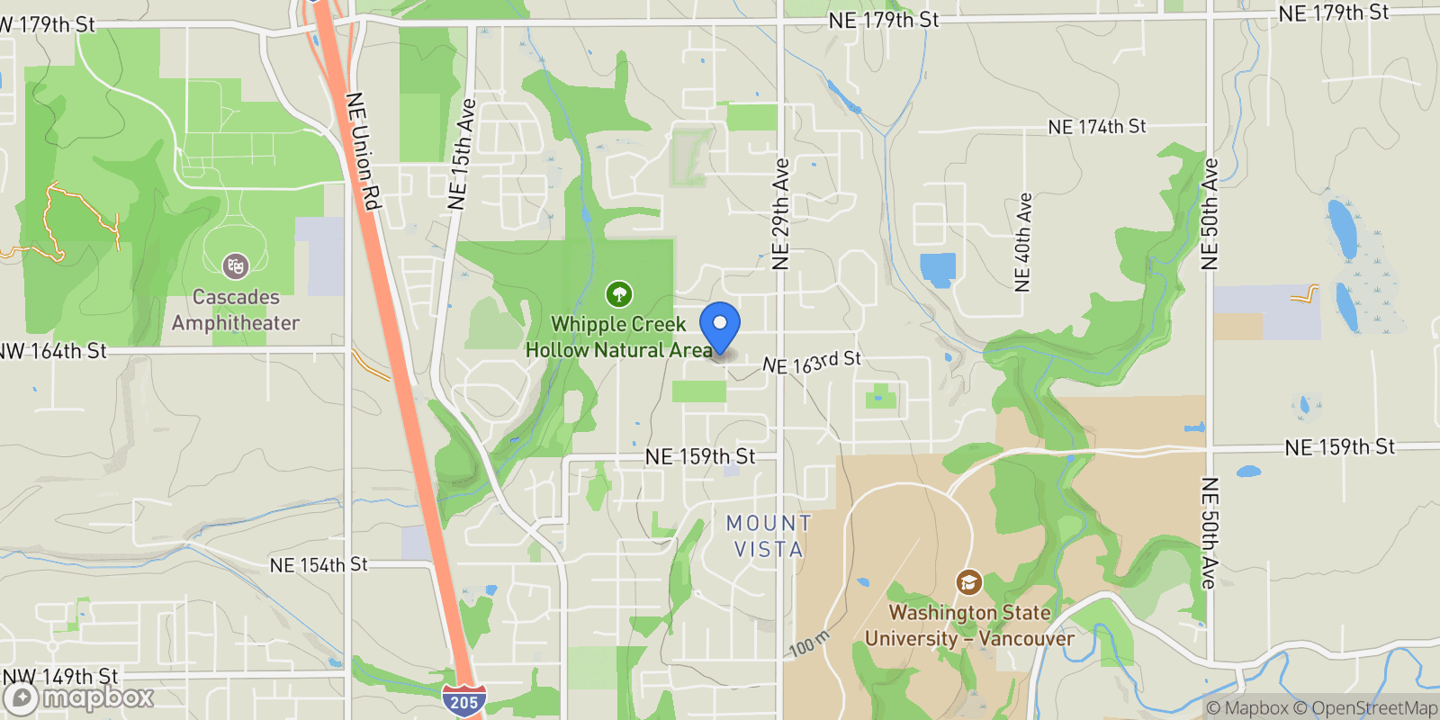 Map showing 2604 NE 163RD ST , Ridgefield, WA 98642, Ridgefield, Washington, United States.