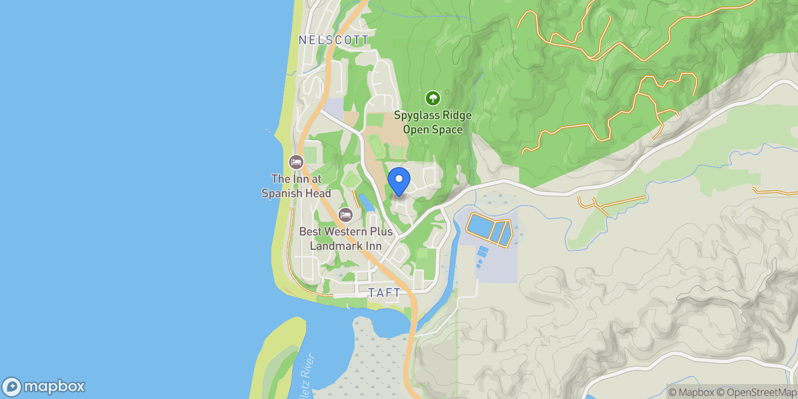 Map showing 4161 SE Inlet Ave, LincolnCity, OR 97367, Lincoln City, Oregon, United States.