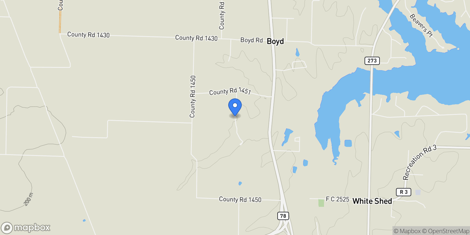 Map showing TBD County Road 1452, Bonham, TX 75418, Bonham, Texas, United States.
