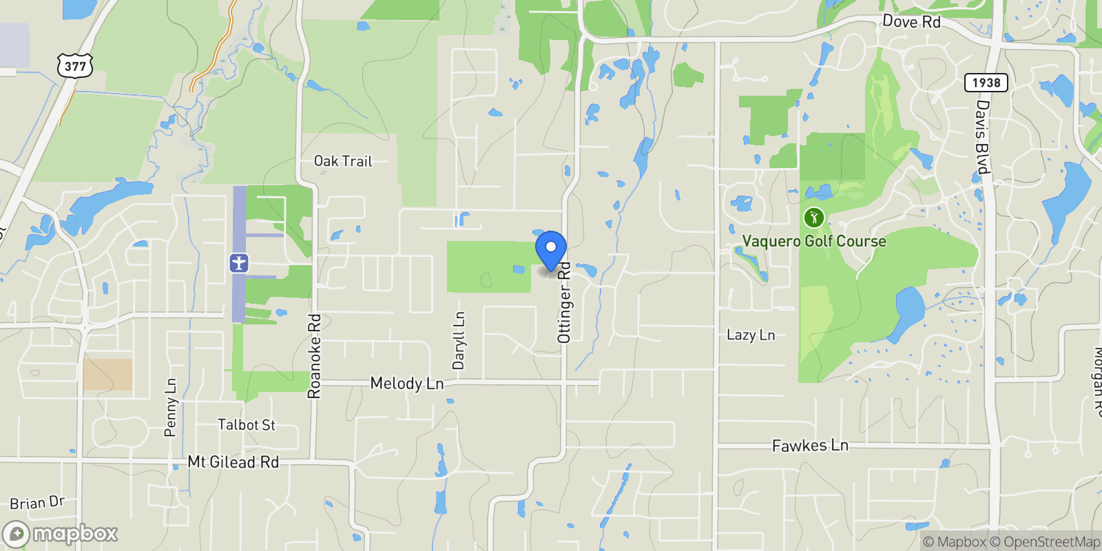 Map showing 1608 Overlook Terrace, Keller, TX 76262, Keller, Texas, United States.