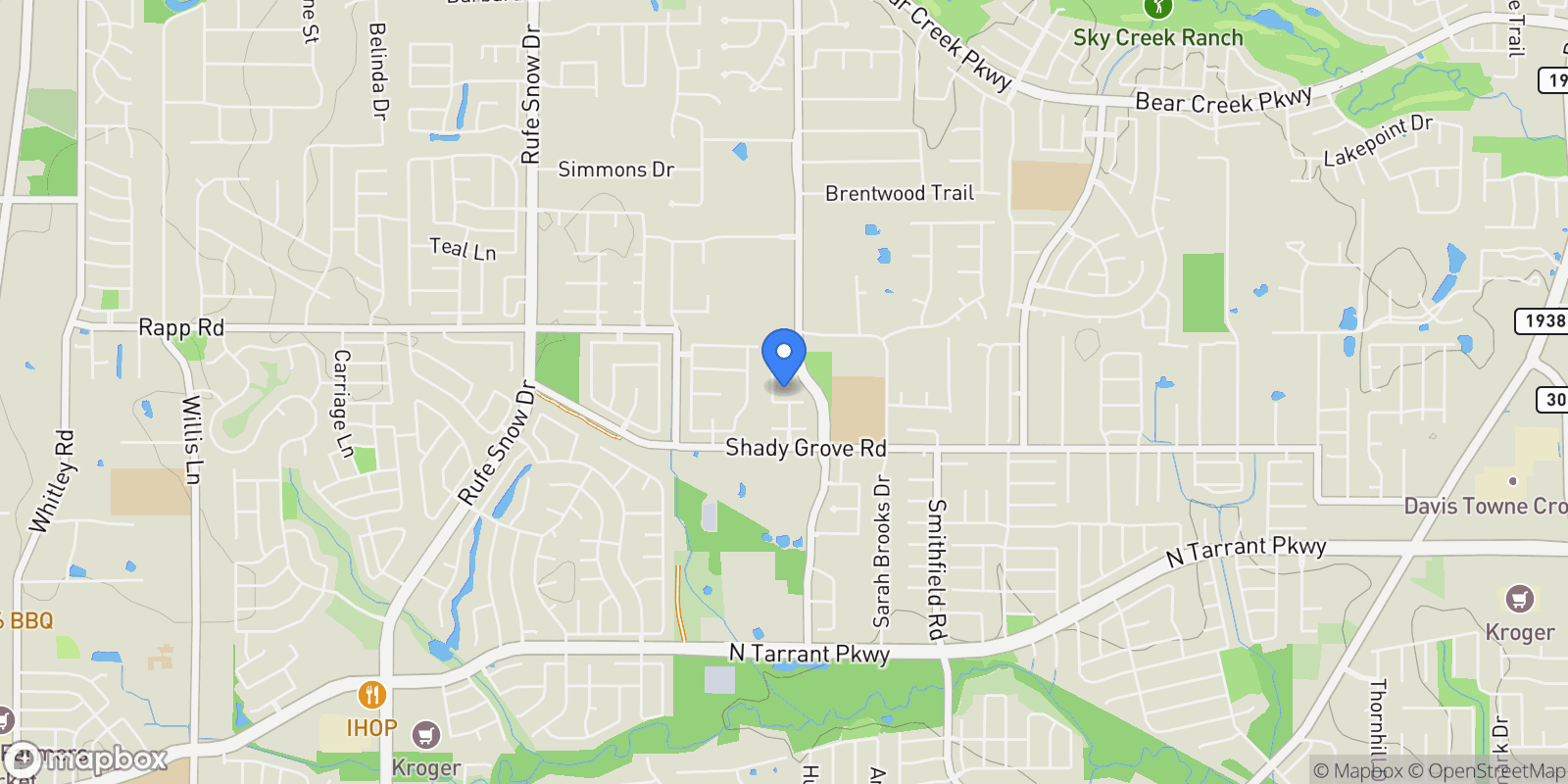 Map showing 820 War Admiral Trail, Keller, TX 76248, Keller, Texas, United States.