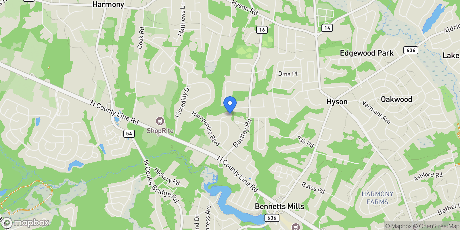 Map showing 26 Chiswick Court, Jackson, NJ 08527, Jackson Township, New Jersey, United States.
