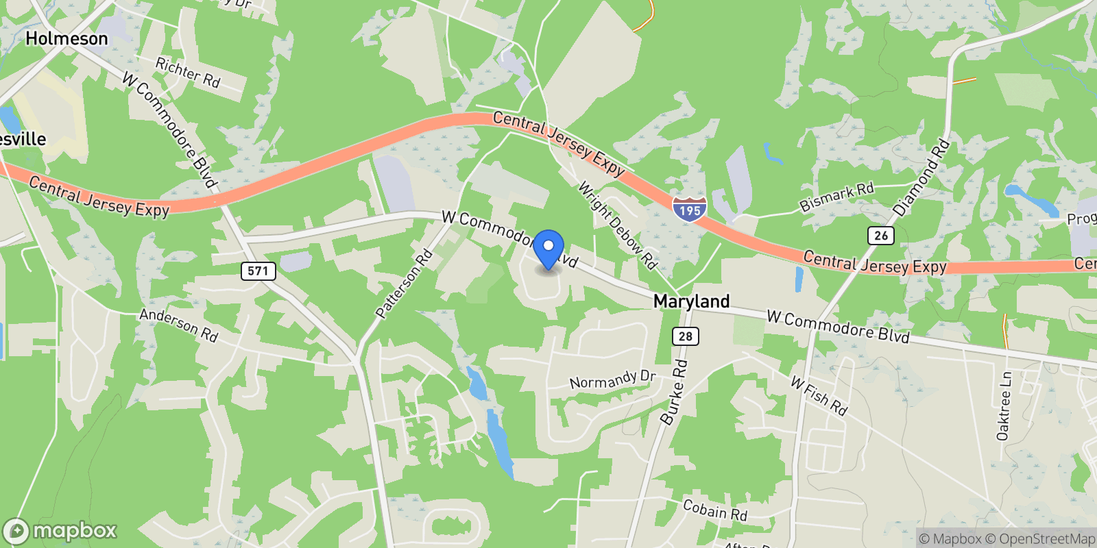 Map showing 27 Stonehenge Court, Jackson, NJ 08527, Jackson Township, New Jersey, United States.