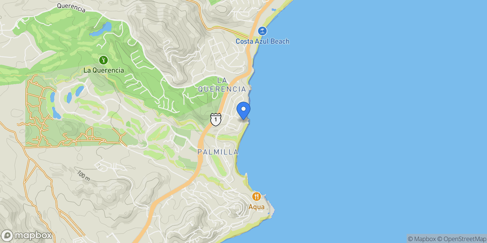 Map showing Beachfront Casa Robson, Caleta Palmilla, San José del Cabo, BCS 23400, San José del Cabo, Baja California Sur, Mexico.