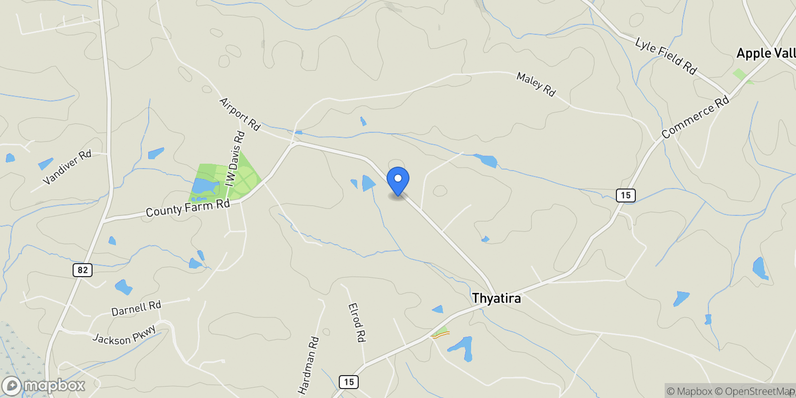 Map showing Jefferson, Georgia, United States.