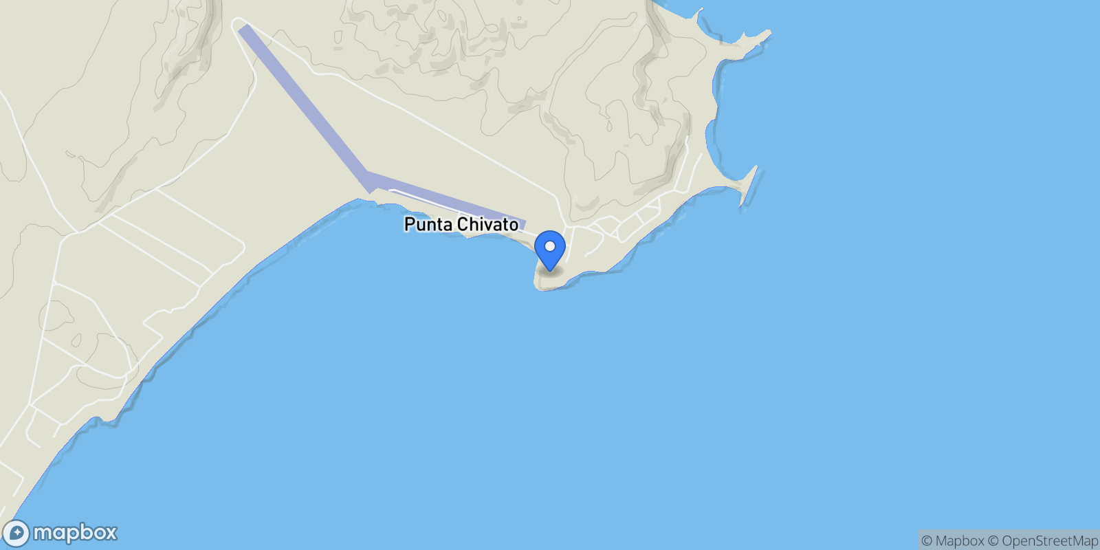 Map showing Punta Chivato, Oceanfront Lot & Airstrip, Mulegé, BCS 23912, Punta Chivato, Baja California Sur, Mexico.
