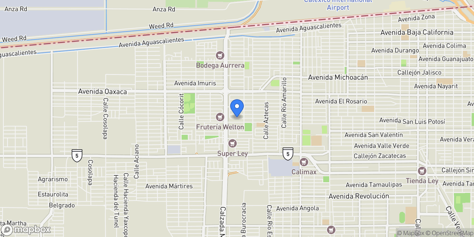 Map showing Residence 3005, Esperanza, Auberge, Cabo San Lucas, BCS 23474, Mexicali, Baja California, Mexico.