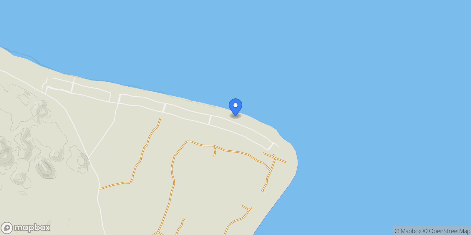 Map showing Lot Lighthouse Point Estates A119 Playa Tortuga, East Cape, BCS 23572, Ligth House Point States, Baja California Sur, Mexico.