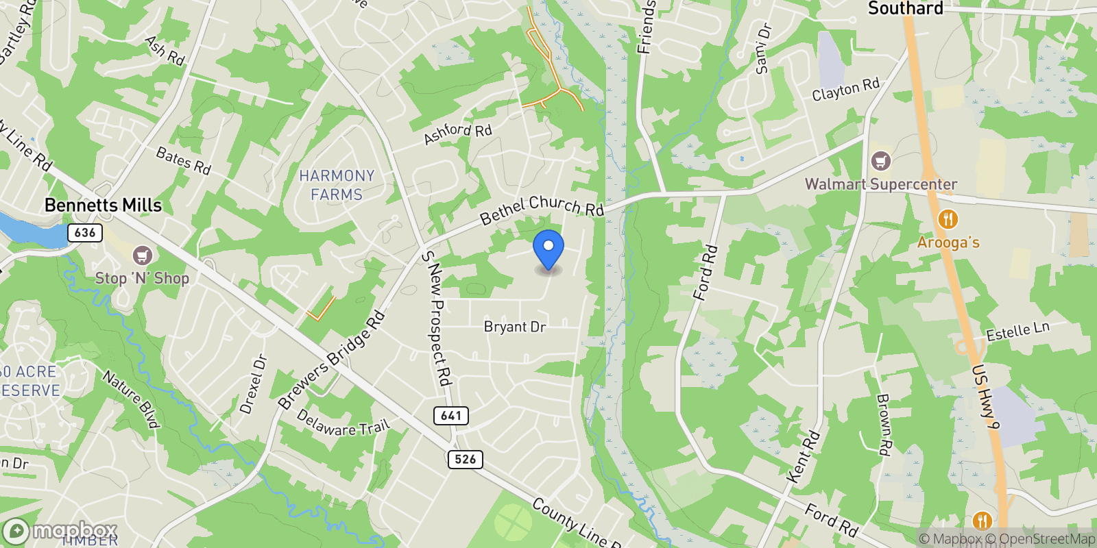 Map showing 90 Valley Road, Jackson, NJ 08527, Jackson Township, New Jersey, United States.