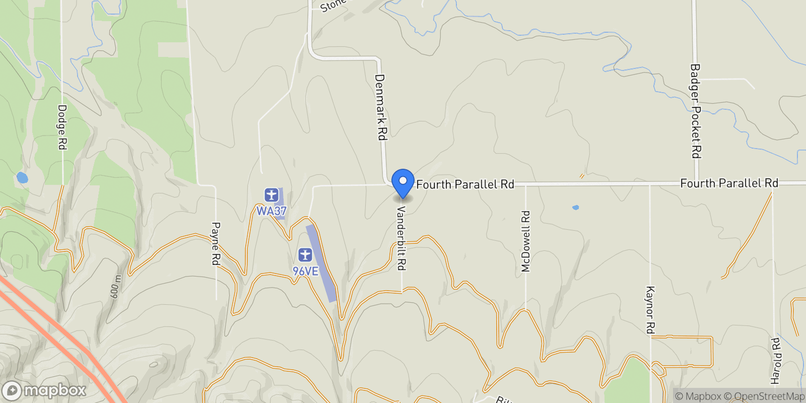 Map showing 201 Vanderbilt Road, Ellensburg, WA 98926, Ellensburg, Washington, United States.
