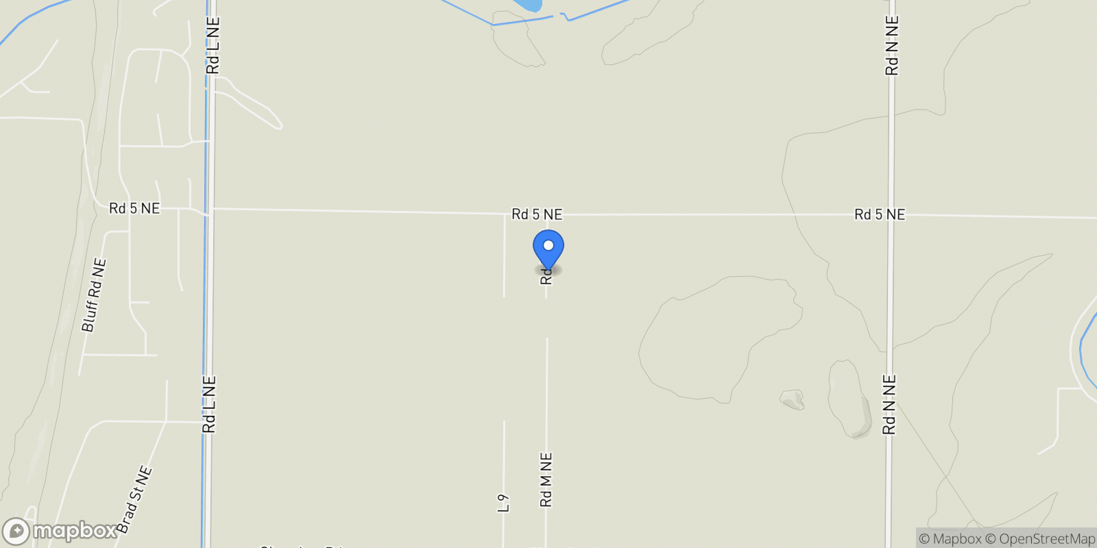Map showing 4814 Road M Ne, Moses Lake, WA 98837, Moses Lake, Washington, United States.