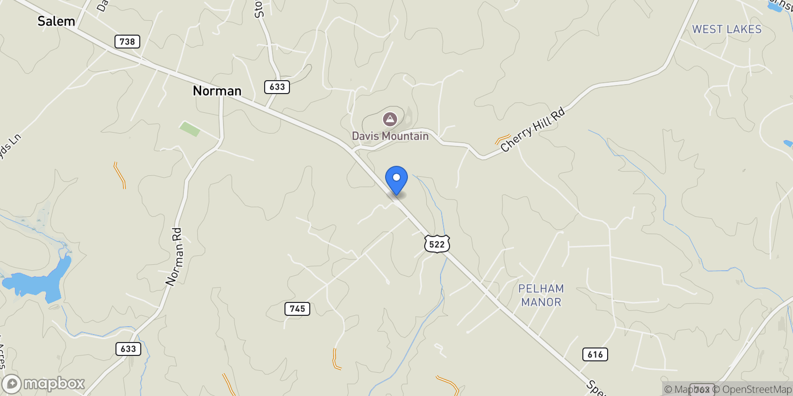 Map showing 10515 Sperryville Pike, Culpeper, VA 22701, Culpeper, Virginia, United States.