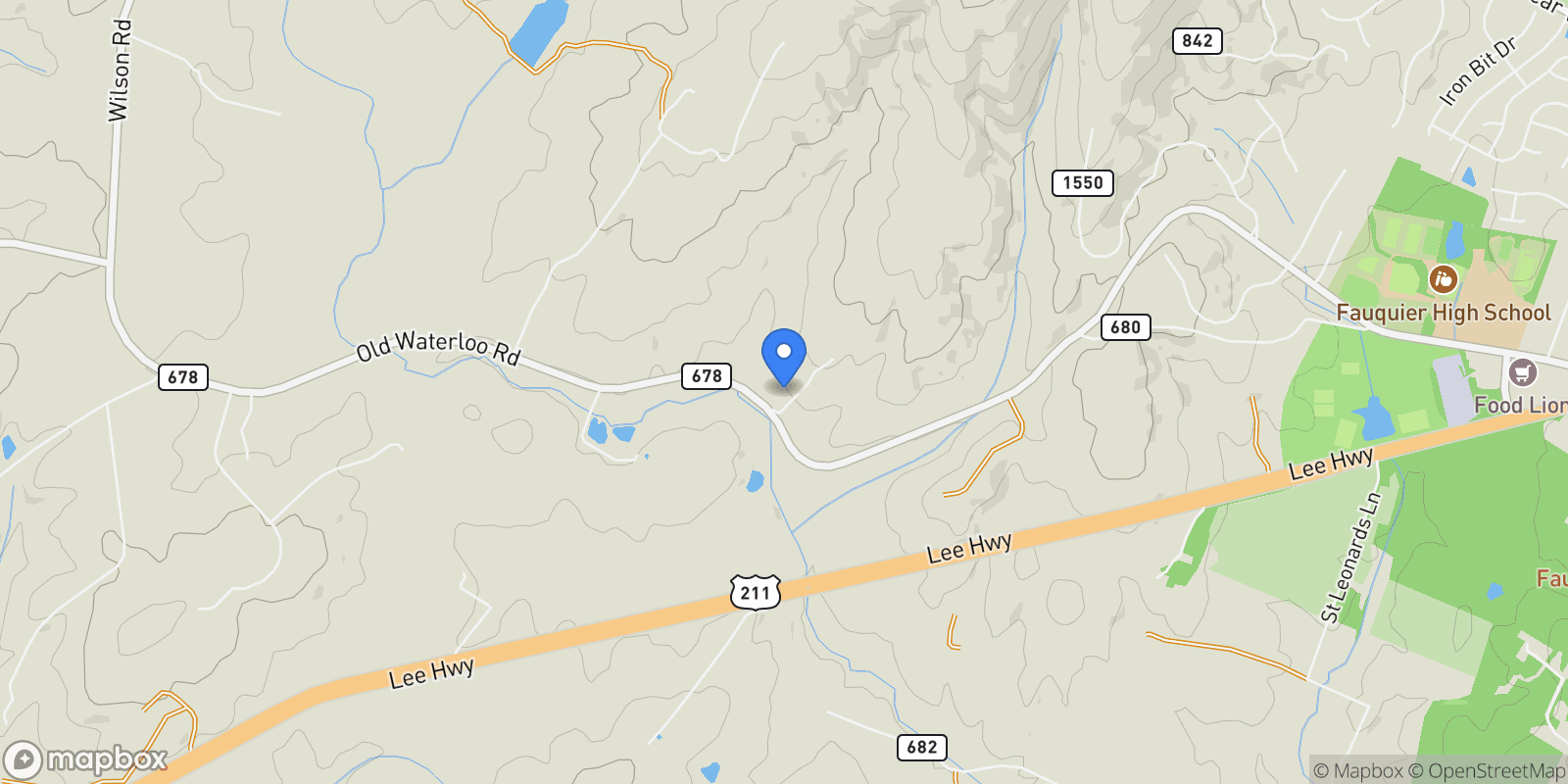 Map showing 8182 Ashton Way, Warrenton, VA 20186, Warrenton, Virginia, United States.