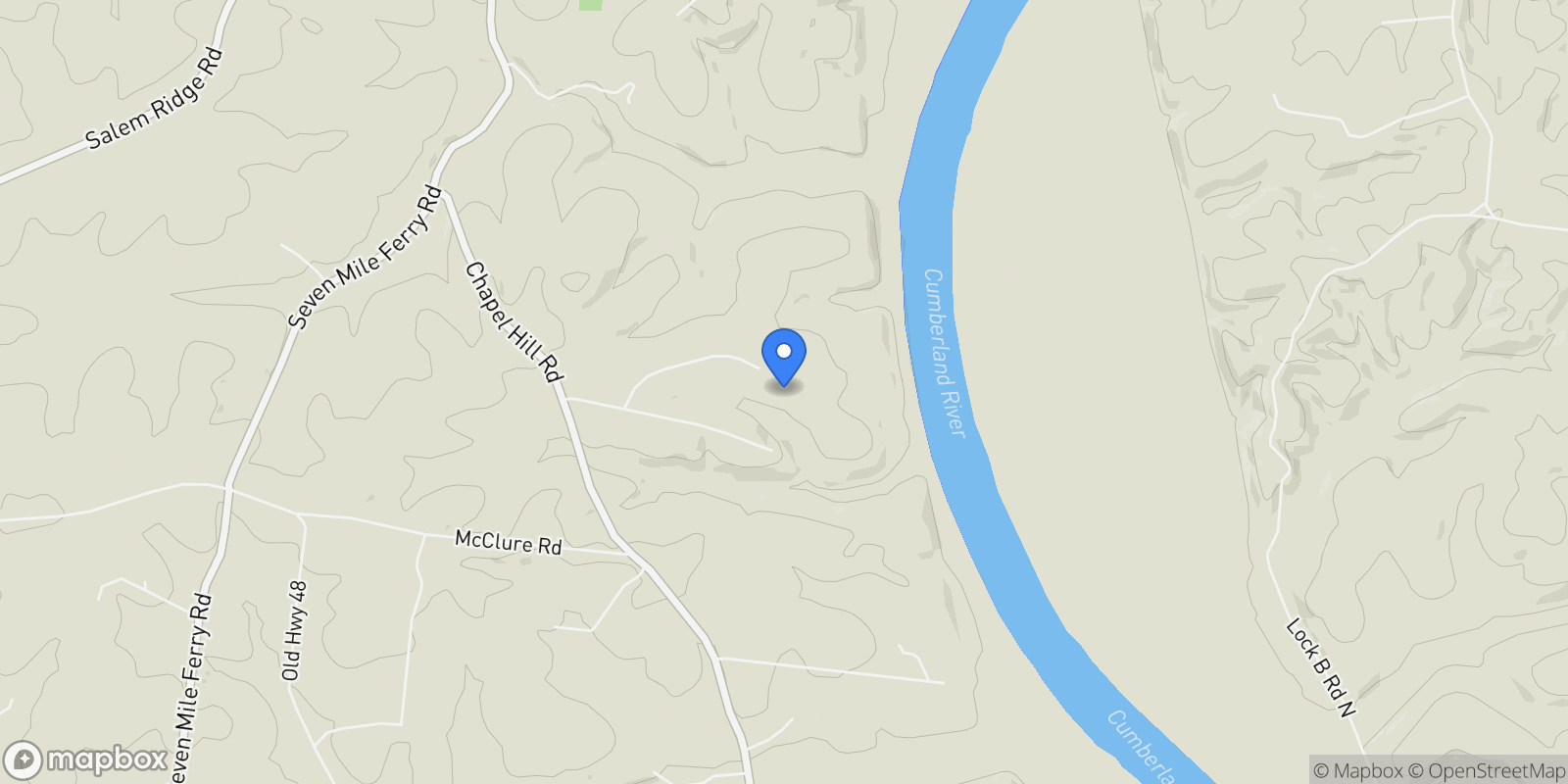 Map showing 1330 Barkley Hills Cir, Clarksville, TN 37040, Clarksville, Tennessee, United States.