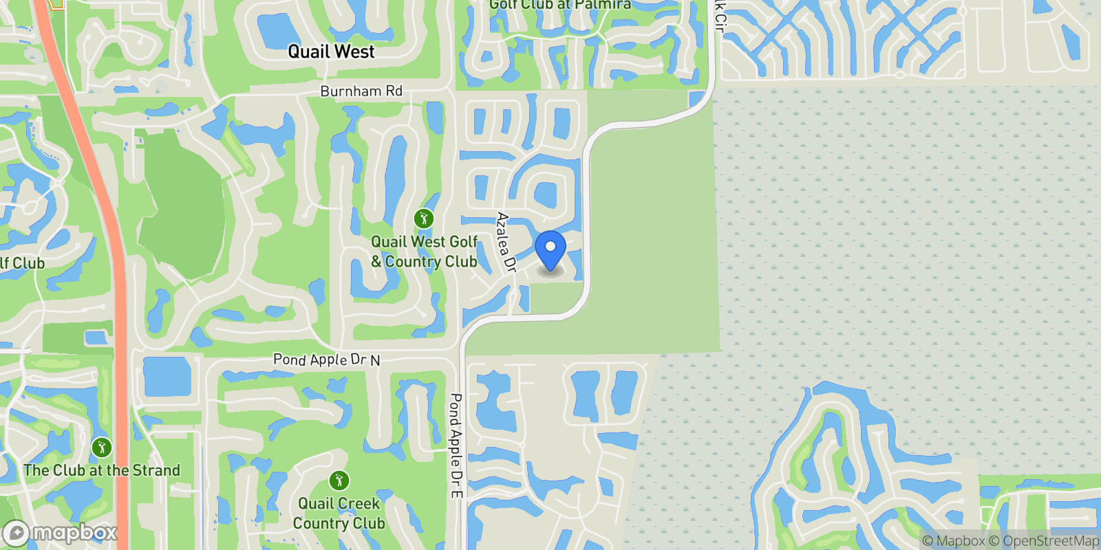 Map showing 4172 Crescent Court, Naples, Florida, United States.