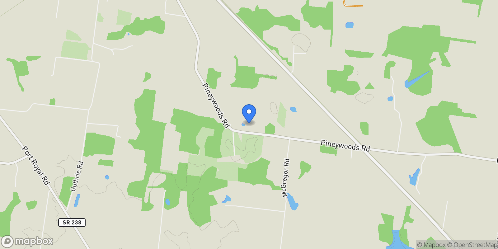 Map showing 4591 Pineywoods Rd, Adams, TN 37010, Adams, Tennessee, United States.