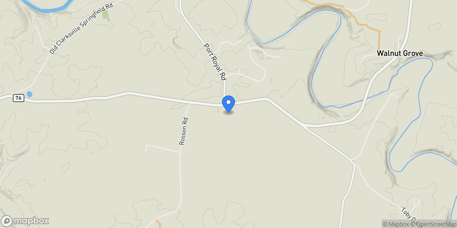 Map showing 230 Hall Ct, Adams, TN 37010, Adams, Tennessee, United States.