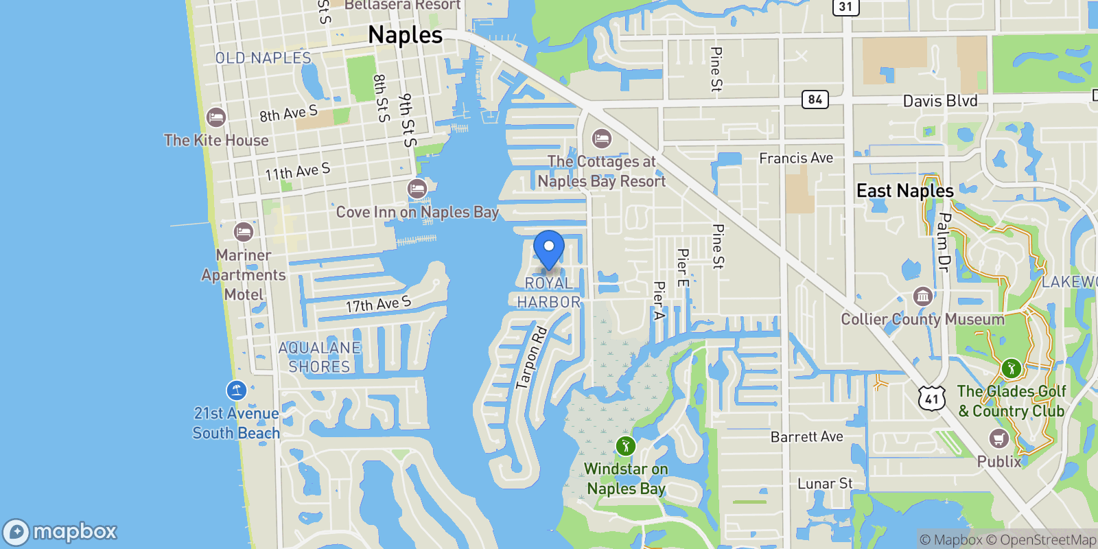 Map showing 1650 Mullet Court, Naples, Florida, United States.