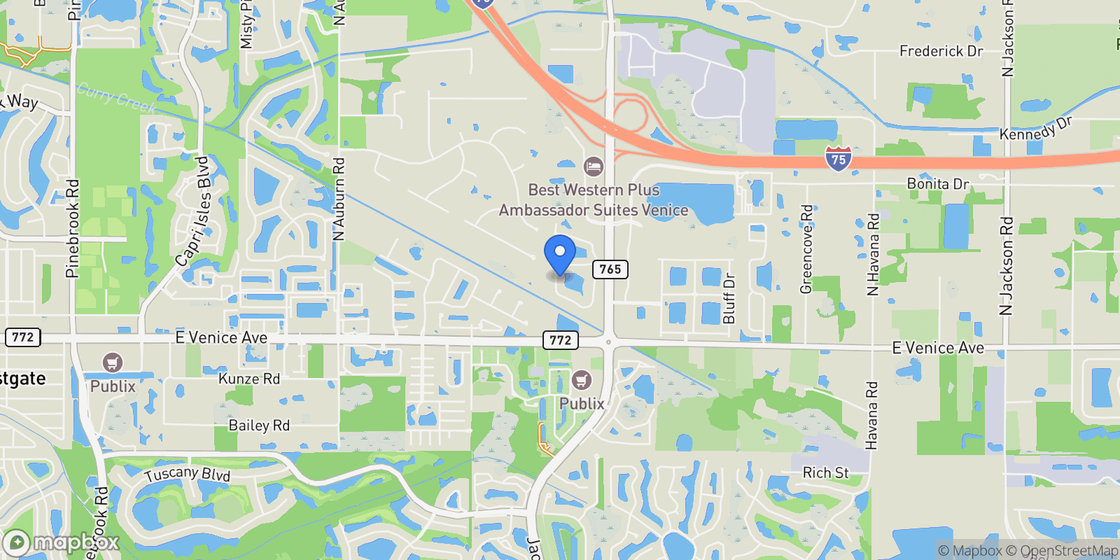 Map showing 161 Grand Oak Circle, Venice, FL 34292, Venice, Florida, United States.