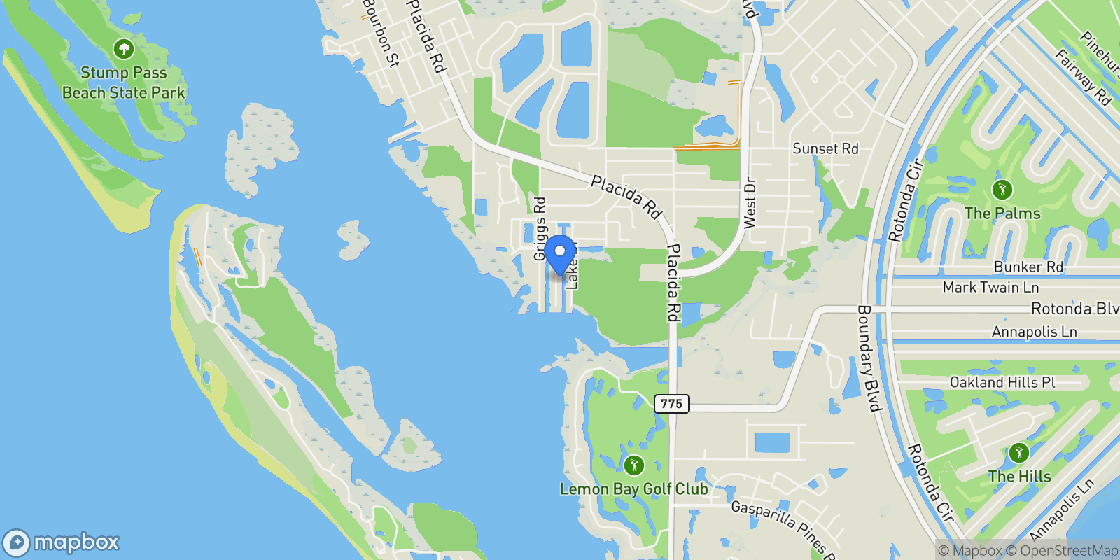Map showing 9240 PINE COVE DRIVE, ENGLEWOOD, FL 34224, Englewood, Florida, United States.