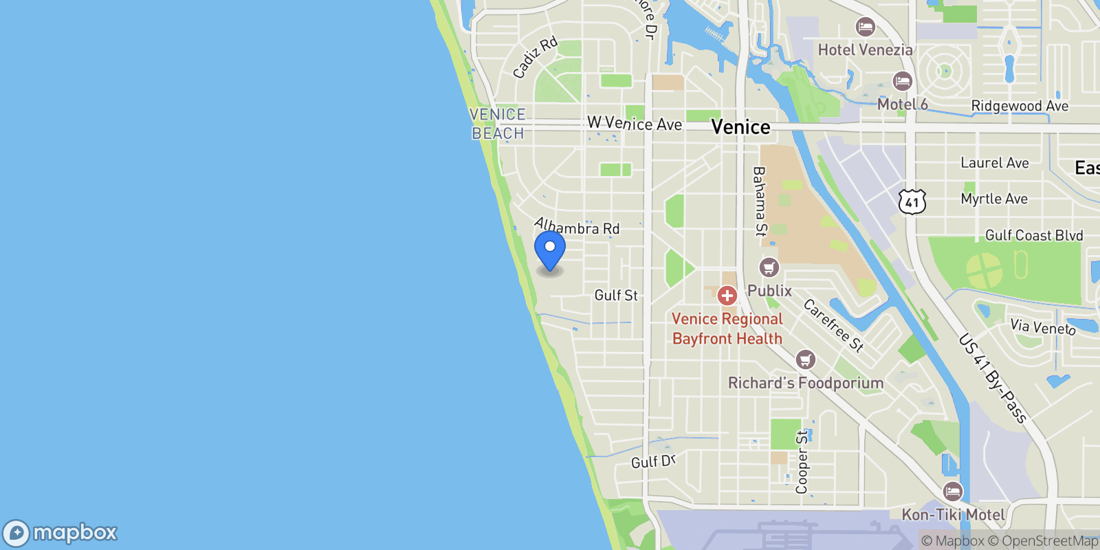 Map showing 500 Park Boulevard S , 103, Venice, FL 34285, Venice, Florida, United States.