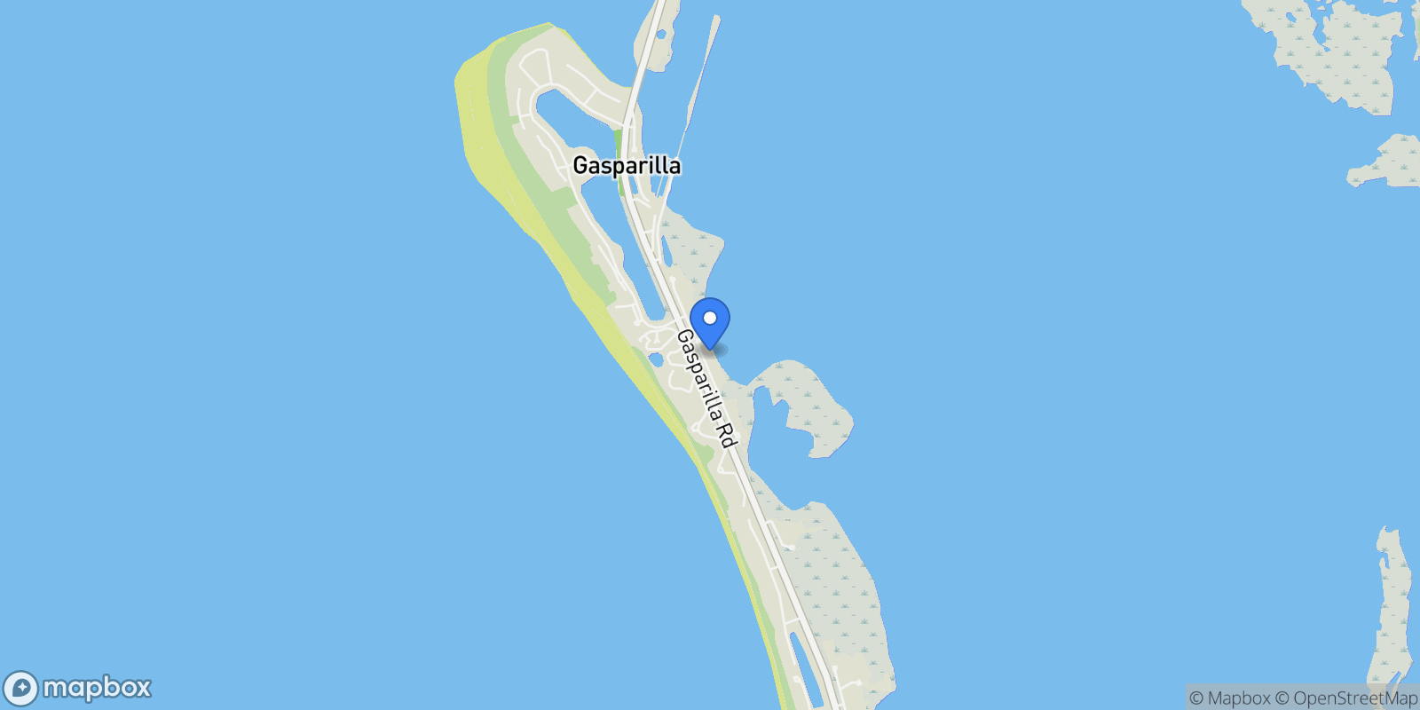 Map showing 14 GROUPER HOLE DRIVE, BOCA GRANDE, FL 33921, Cape Haze, Florida, United States.
