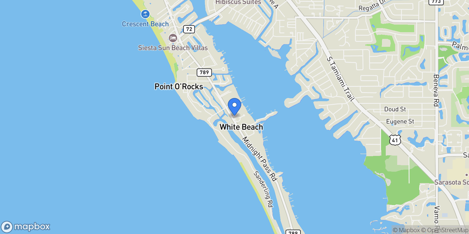 Map showing 1202 Sharswood Lane, Sarasota, FL 34242, Siesta Key, Florida, United States.